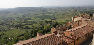 Montepulciano en Toscane