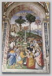 fresque Pinturicchio bibliothèque Piccolomini - cathédrale de sienne - duomo